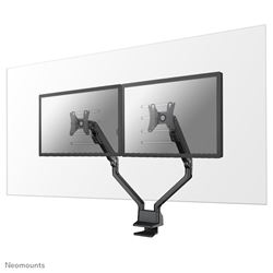 The NS-PLXPROTECT2 is a transparent screen for 2 flat screens, offering distance protection within the workspace - Transparent acrylic, 100% recyclable

| PLXPROTECT by Neomounts by Newstar is registered as EU-Design patent |